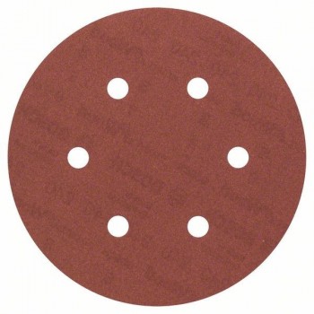 Hook & Loop abrasive disc 6 punched holes 150 mm grit 60, set of 10