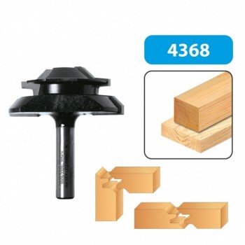 Lock miter router bit  - Shank 8 mm