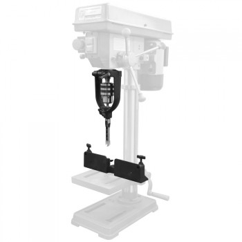 Mortising device to change drill column in hollow chisel mortiser