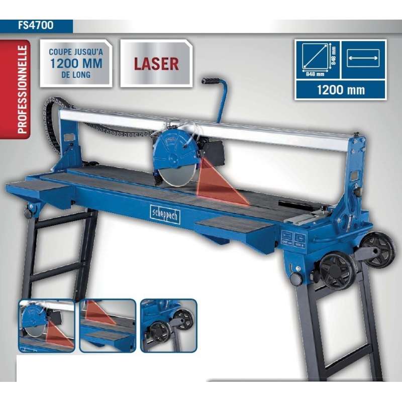 Electric tile cutter Scheppach FS4700 Probois machinoutils