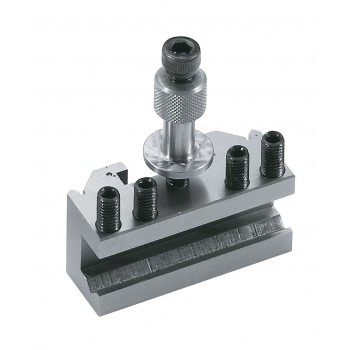 Tool holder with prismatic support for size 10 for metal lathe