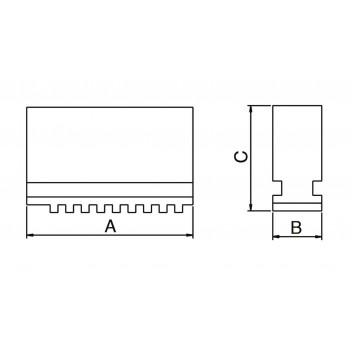 DSJ-DK11-125 einteilige weiche Backen für Metalldrehfutter