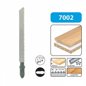 10 lames de scie sauteuse pour le bois et mélaminés -Attache T