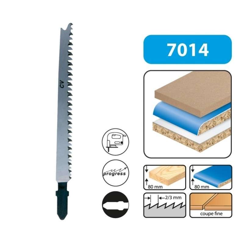 Leman variable pitch jigsaw blade for panels and worktops