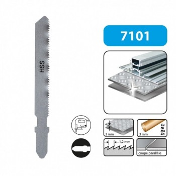 Blade jig saw Leman in T for metal (qty 3)