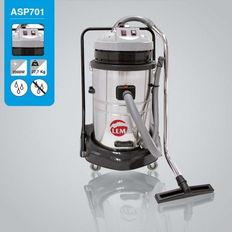 Vacuum cleaner stainless steel tank water and dust Leman ASP701