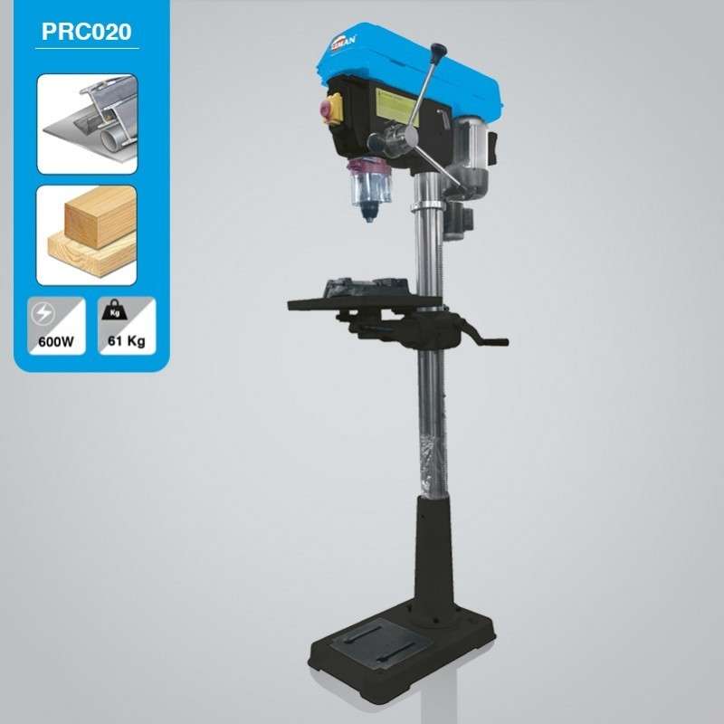 Leman PRC020 floor drill press with 100 mm vice included