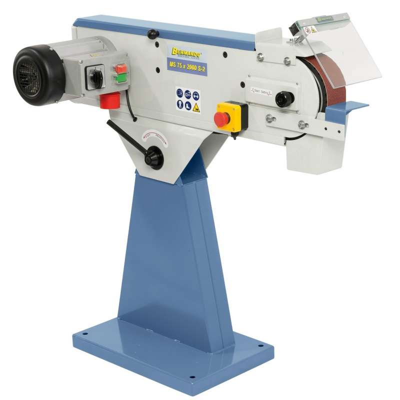 Levigatrice a nastro fissa per metalli a 2 velocità Bernardo MS75 x 2000 S - 400V
