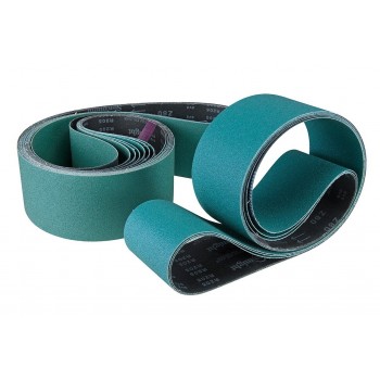 Cloth abrasive belt 100x2000 mm for metal sander - grit 60 - Set of 10