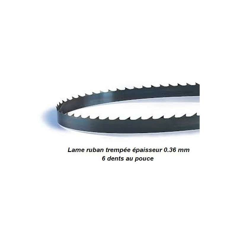 Hoja para sierra de cinta 1790 mm ancho 6 mm espesor 0.36 mm