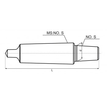 Arbre porte mandrin MT2-B12 pour tour à métaux