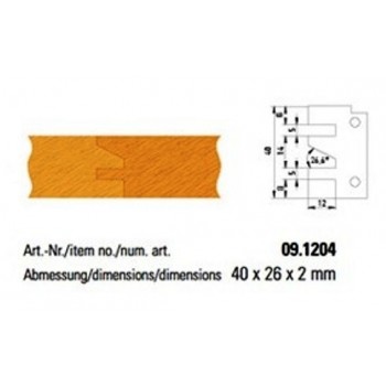 TC profile knives form 4 for profile and counter-profile cutter