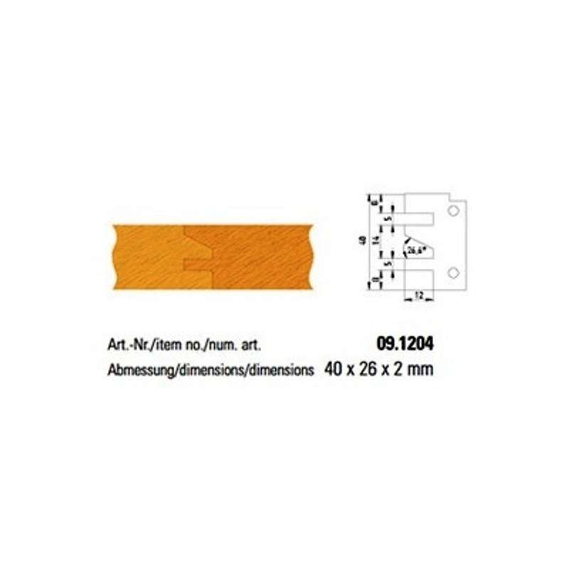 TC profile knives form 4 for profile and counter-profile cutter