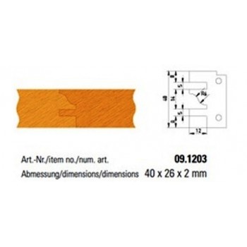 TC profile knives form 3 for profile and counter-profile cutter