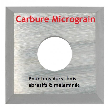 Plaquette carbure (araseurs) micrograin 14x14x2.0 mm, boite de 10 pièces