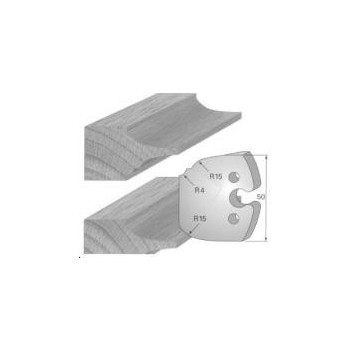 Profile knives or limiters 50 mm n° 252 - double flat-band