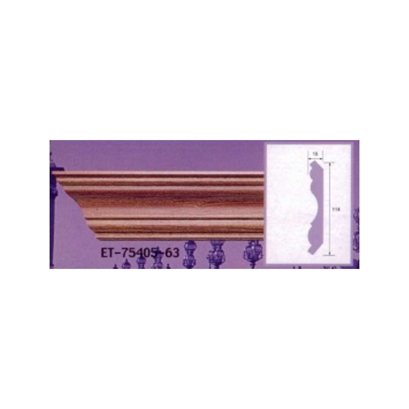 Cornice mouldings ET75405 lenght 2.40 m x width 114 mm