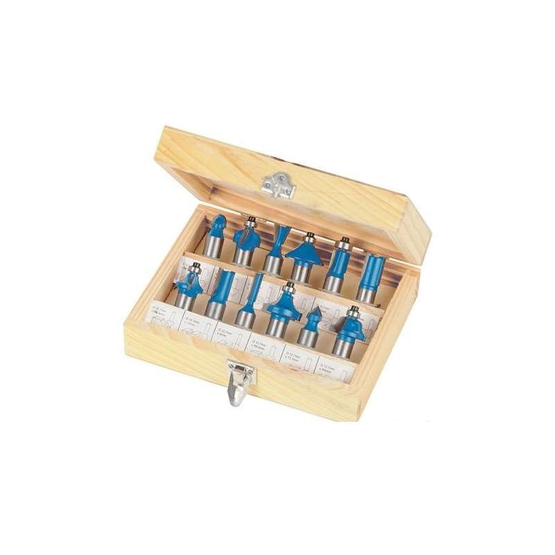 12 pieces router bit sets - Shank 12 mm