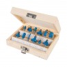 Fraises de défonceuse queue 6 mm en coffret de 12 profils !