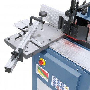 Bernardo T500PR 4-speed spindle moulder with table and sliding aluminum carriage - 230V