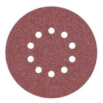 Abrasive disc velcro 225 mm 10-hole Grain 60 for giraffe sander - Professional quality (Set of 10)