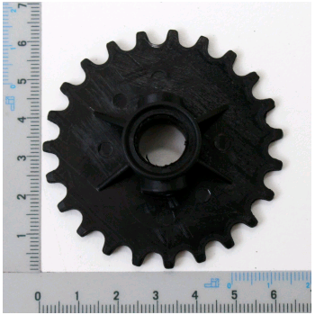 1x Zahnrad Kettenrad 12 Zähne aus Stahl für Hobelmaschine Scheppach 