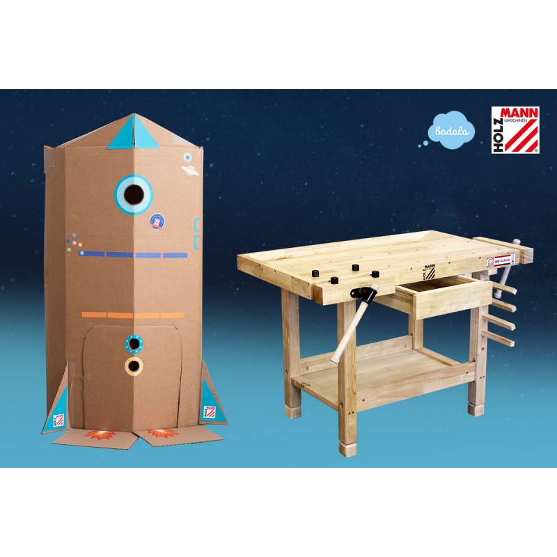 Yontwe Établi en Bois pour Enfants, Outils de Jeu Banc à Outils en Bois