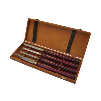 Box of 4 turning gouges for captive and digging rings