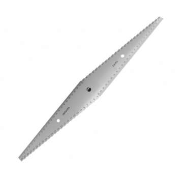 Woodworking ruler : easily position spindle moulder tools!