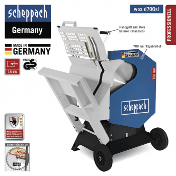 Wippkreissäge Scheppach Wox d700sl - Motor 400V 7500W