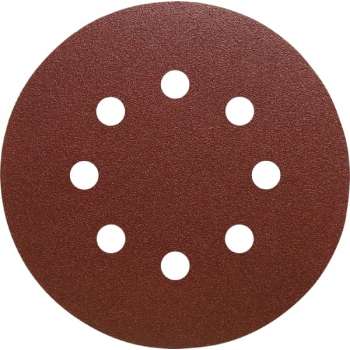 Hook & Loop abrasive disc punched 150 mm grit 240, 50 pieces - Pro quality