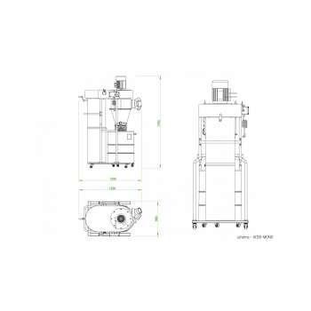 Groupe d'aspiration double filtration Holzprofi AC150 - 230V