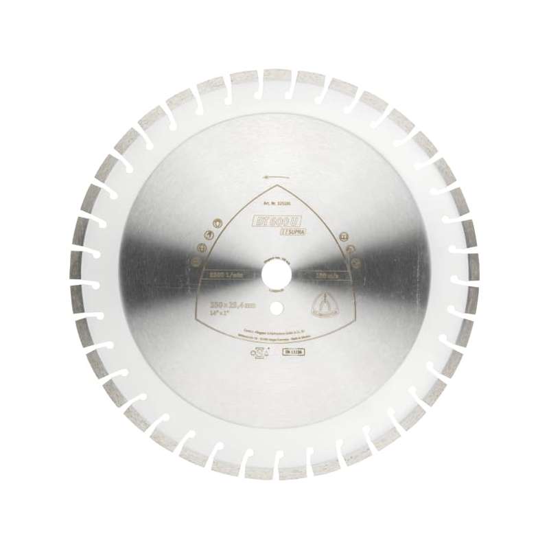 DT600U Supra Klingspor Segmented Diamond Disc 300x2.8x25.4mm
