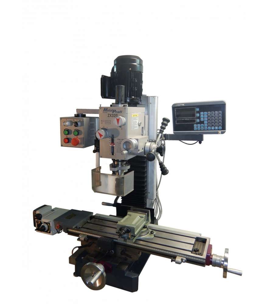 Metallbohrmaschine Metallprofi ZX32G-DRO mit 3-Achsen-Anzeige und automatischem Vorschub