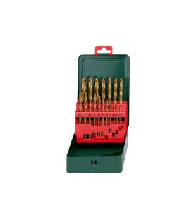 Metal drill set Metabo HSS-TIN SP - 19 pieces