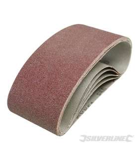 Bande abrasive 75x457 mm, grain 60, le lot de 5