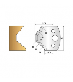 Porte-outils pour quart de rond