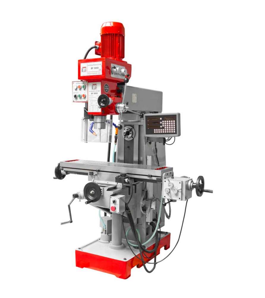 Fresadora vertical Holzmann BF500DDRO con pantalla digital de 3 ejes