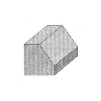 25° Chamfer router bit - Shank 6 mm
