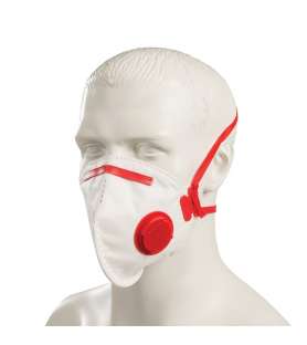 Masque respiratoire pliable à valves FFP3