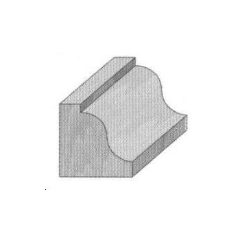 Roman ogee router bit Ø 38.1 - Shank 6 mm