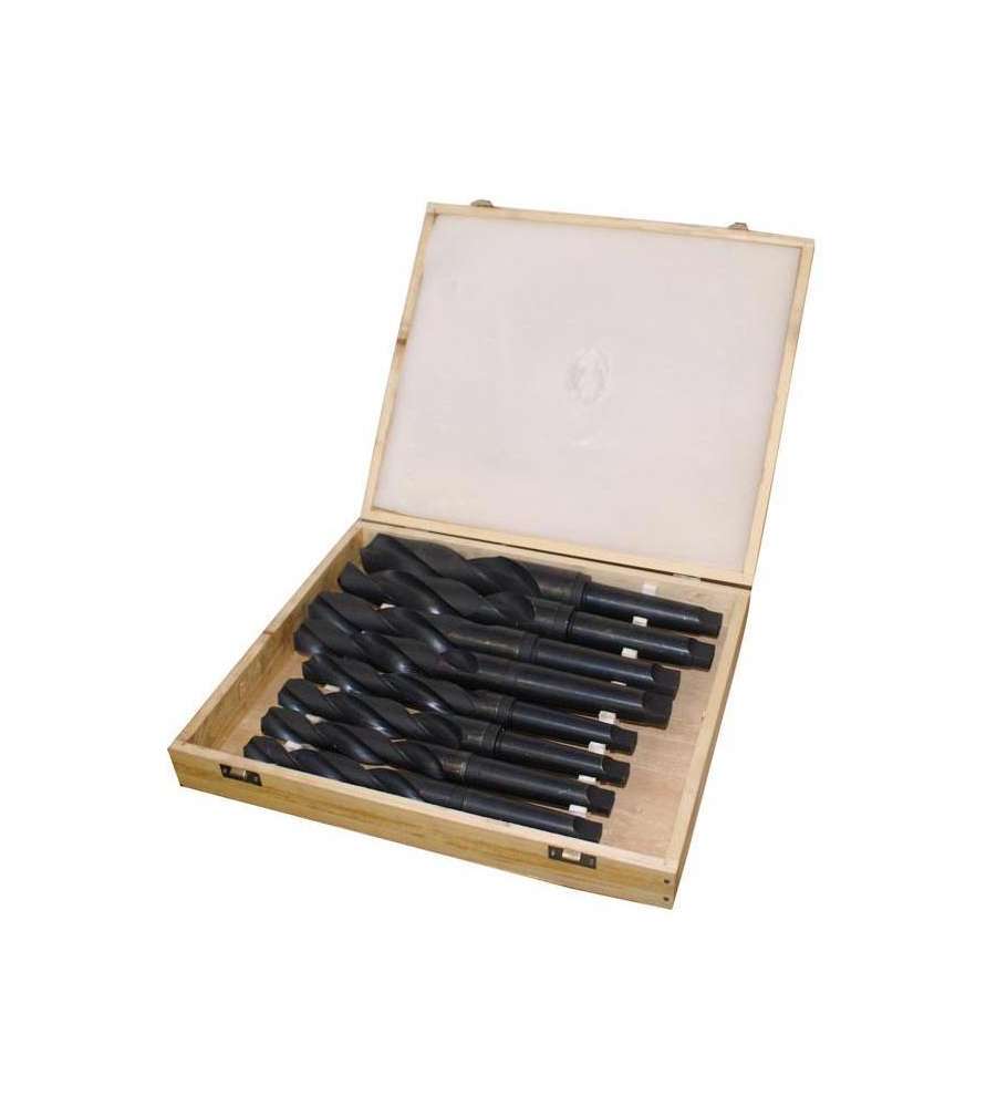 Brocas HSS para taladro MT3 / MT4 de 24 a 44 mm (caja de 8 piezas)