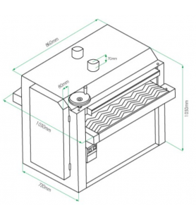 Lijadora de rodillo Holzprofi SPB635