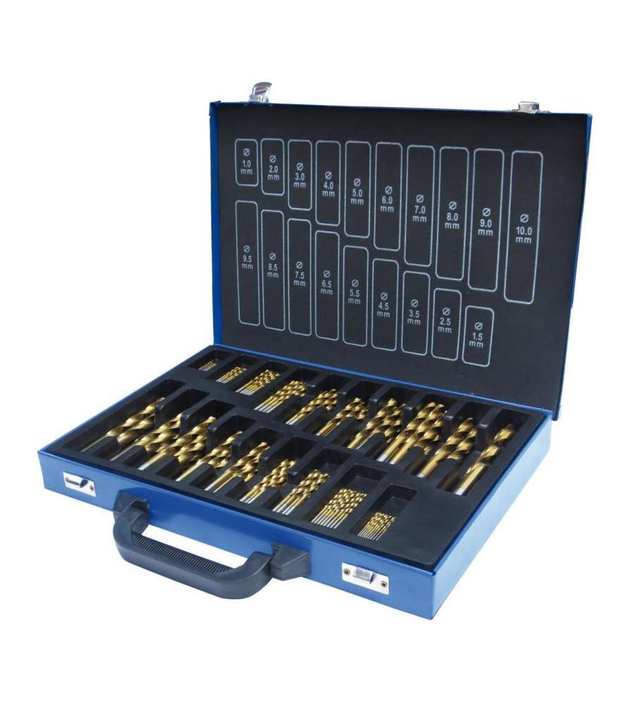 Drill bits for milling machine (box of 170 pieces)