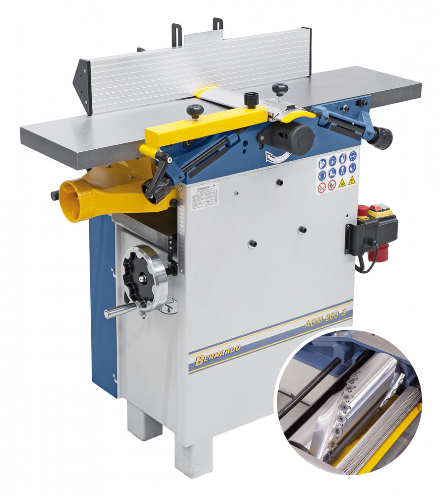 Thicknesser planer Bernardo ADM260S with helical shaft Thicknesser planer Bernardo ADM260S with helical shaft
