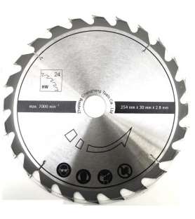 Circular saw blade diameter 254 mm - 24 teeth economical series