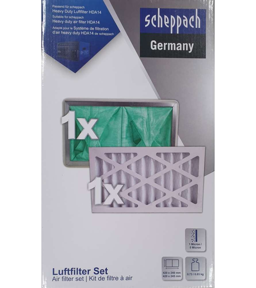 Filter for Scheppach HDA-14 filtration system (set of 2)