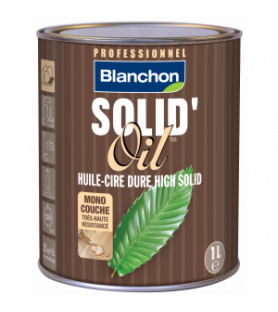 Blanchon Solid'Oil aceite duro monocapa - Color nieve - 1L