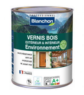 Vernis Bois Extérieur & Intérieur Environnement Biosourcé Blanchon - 1L