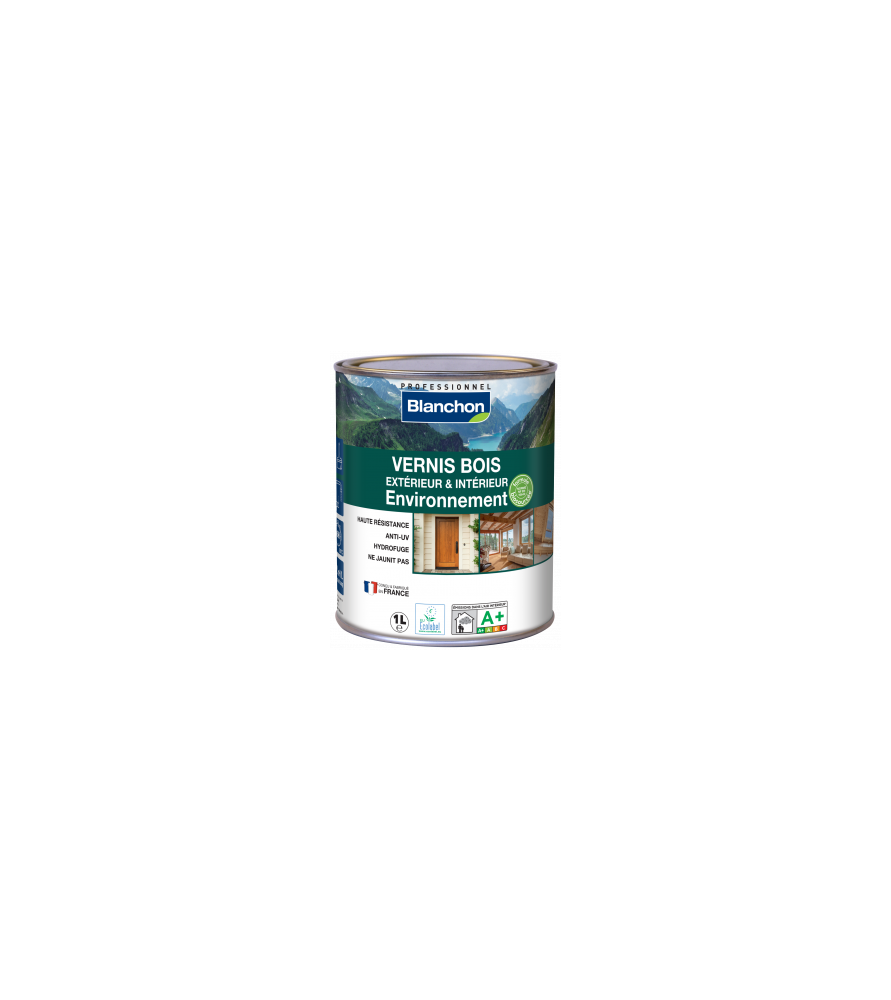 Barniz de base biológica para madera exterior e interior Blanchon - 1L